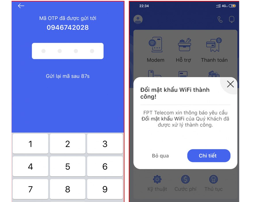 Xác nhận thành công